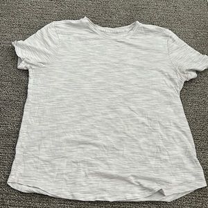Lululemon white and grey t-shirt